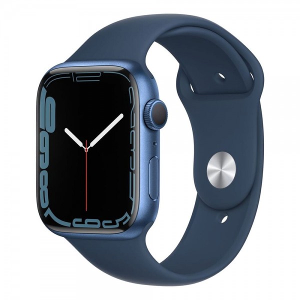 Apple Watch Series 7 GPS 41mm Blue Aluminum Case With Blue Sport Band (MKN13)