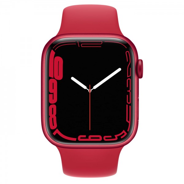 Apple Watch Series 7 GPS 41mm Product Red Aluminum Case With Red Sport Band (MKN23)