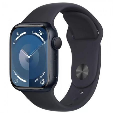 Apple Watch Series 9 GPS 41mm Midnight Aluminum Case with Midnight Sport Band (MR8X3) M/L