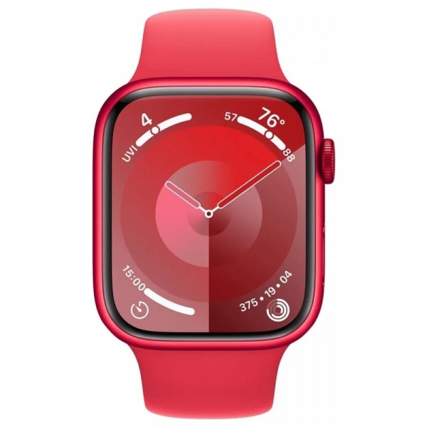 Apple Watch Series 9 GPS 45mm Red Aluminum Case with Red Sport Band (MRXK3) M/L