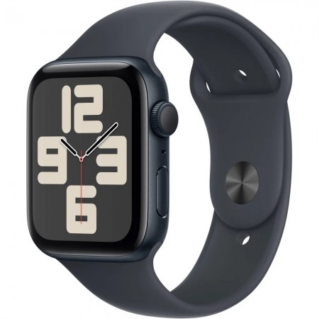 Apple Watch SE 2 2024 GPS 40mm Midnight Aluminum Case with Midnight Sport Band S/M (MXE73)