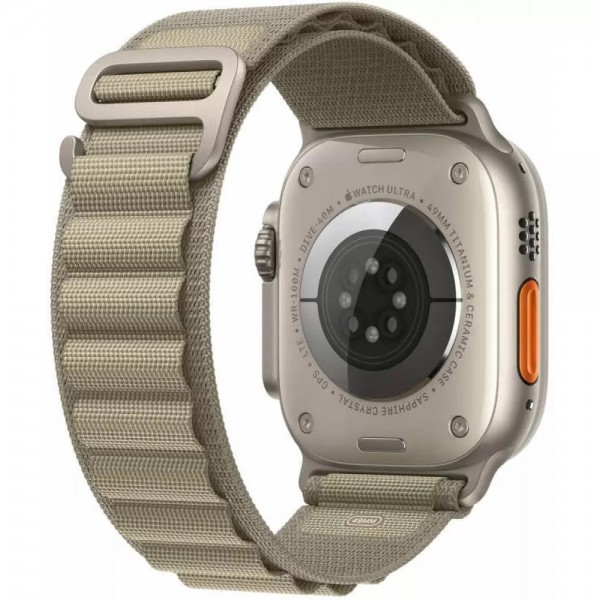 Apple Watch Ultra 2 GPS + Cellular 49mm Titanium Case with Olive Alpine Loop (MRF03/MRFK3) Large