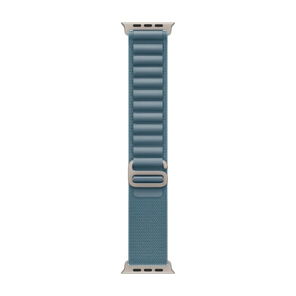  Apple Watch Ultra 3 GPS 49mm Natural Titanium Case with Light Blue Alpine Loop - Small (MEWK4)