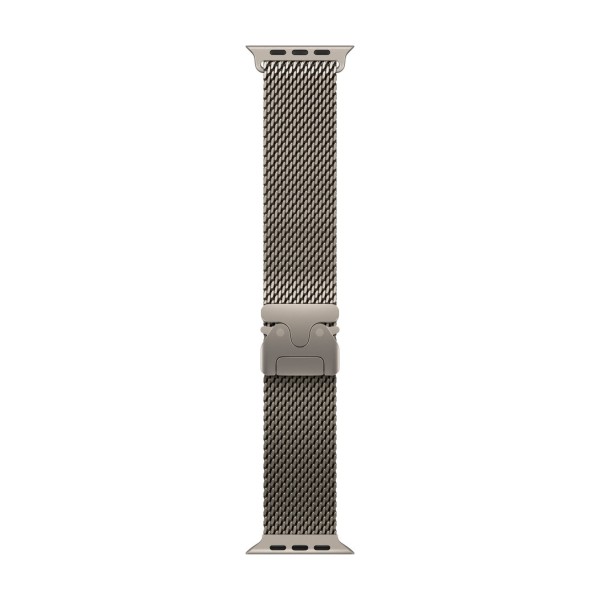 Apple Watch Ultra 3 GPS 49mm Natural Titanium Case with Natural Titanium Milanese Loop - Large (MF0E4)