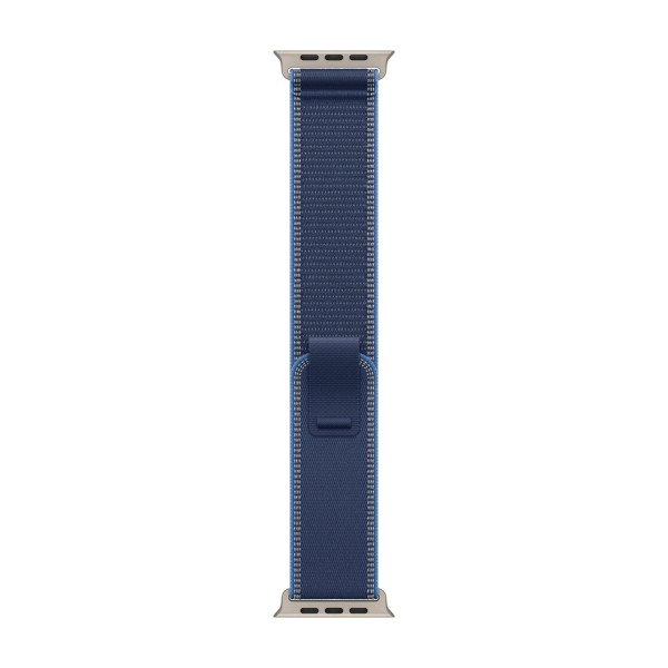  Apple Watch Ultra 3 GPS 49mm Natural Titanium Case with Blue/Bright Blue Trail Loop - S/M (MEWR4)
