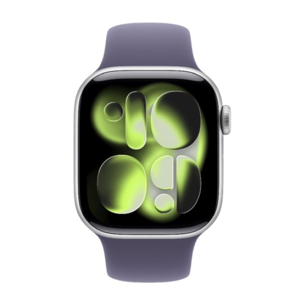 Apple Watch Series 11 GPS  42mm  Silver Aluminium Case with Purple Fog Sport Band (MF8H4) S/M