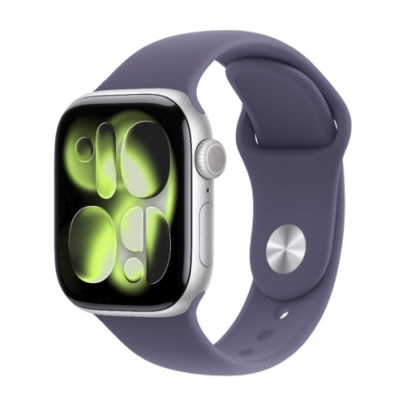 Apple Watch Series 11 GPS  42mm  Silver Aluminium Case with Purple Fog Sport Band (MF8H4) S/M