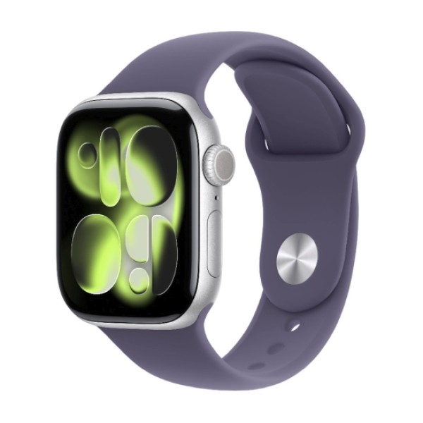 Apple Watch Series 11 GPS  42mm  Silver Aluminium Case with Purple Fog Sport Band (MF8H4) S/M