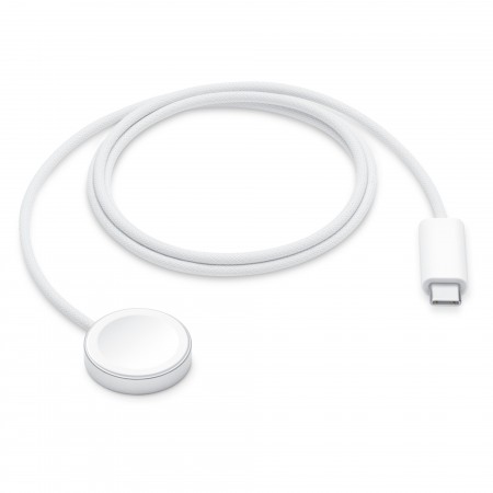 Бездротовий зарядний пристрій Apple Watch Magnetic Fast Charger to USB-C 1m White (MT0H3)