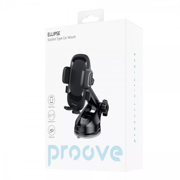 Держатель в машину Proove Ellipse Suction Type Car Mount (Черный)