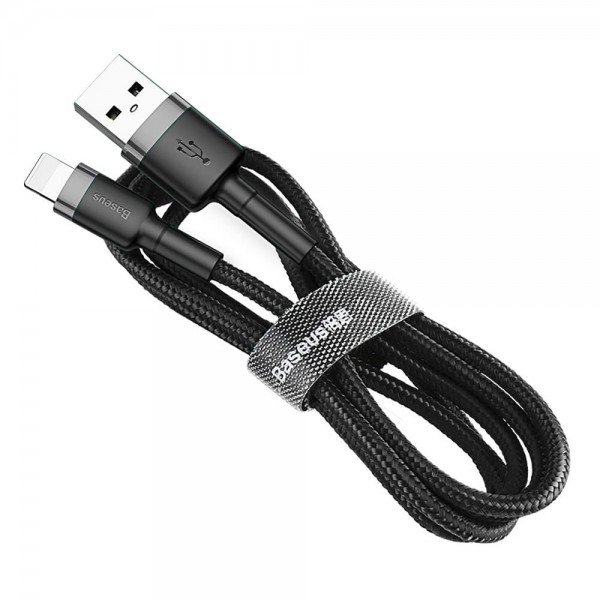 Lightning-кабель Baseus Cafule 2.4А 1м (Gray/Black)