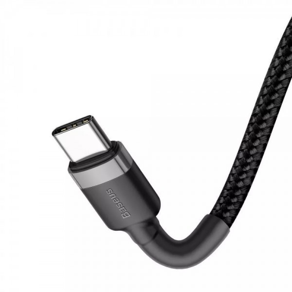 Кабель Baseus Cafule Type-C to Type-C PD 2.0 60W (Gray/Black)