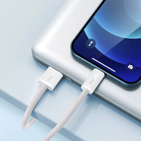 Lightning-кабель Baseus Dynamic Series Fast Charging 2.4А 1м (Белый)