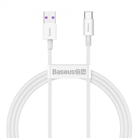 Type-C кабель Baseus Superior Series Fast Charging 66W 1м  (Білий)