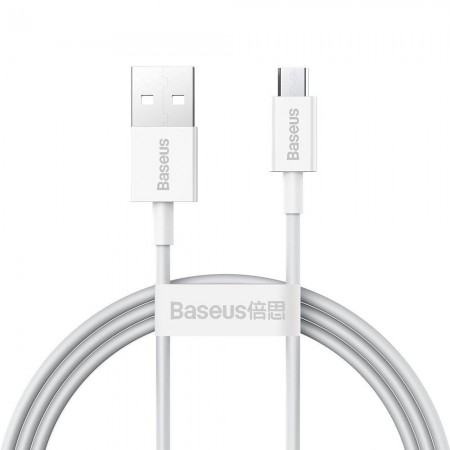 Micro-usb кабель Baseus Superior Series Fast Charging 2А 1м (Білий)