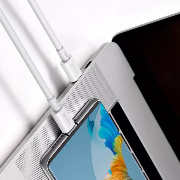 Кабель Baseus Superior Series Fast Charging Type-C to Type-C PD 100W 1м (Білий)