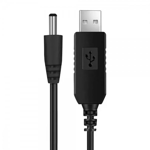 Кабель USB to DC 5.5*2..1 12V (Black)