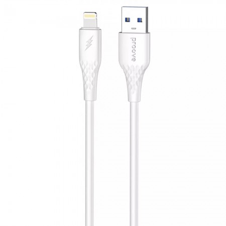 Lightning-кабель Proove GridLine 2.4A 1 м (White)