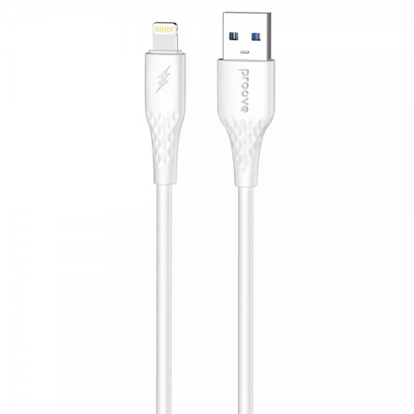 Lightning-кабель Proove GridLine 2.4A 1 м (White)
