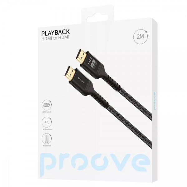 Кабель Proove PlayBack HDMI to HDMI 2м (Black)