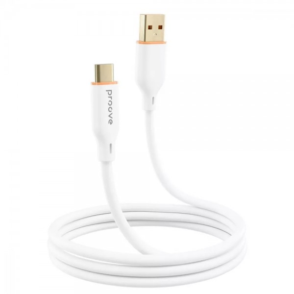 Type-C-кабель Proove Jelly Silicone 2.4А 1м (White)