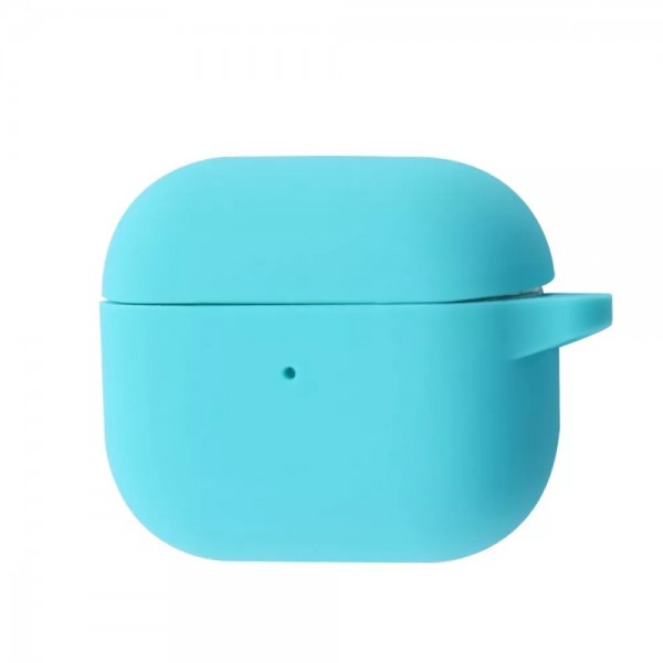 Чехол Silicone Case для AirPods 3 with Carbine (Turquoise )
