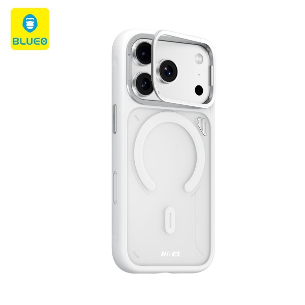 Чохол Blueo для iPhone 17 Pro  Frosted Heat Dissipation Anti-Slip Stand Magnetic Series (White)