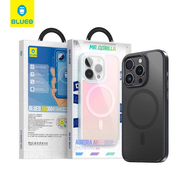 Чохол Blueo Aurora Anti-Drop Case with Magsafe для iPhone 15 Pro Max (Black)