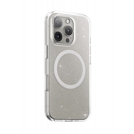 Чохол Blueo Crystal Drop Resistance Case with Magsafe для iPhone 16 Pro (Прозорий з блискітками)