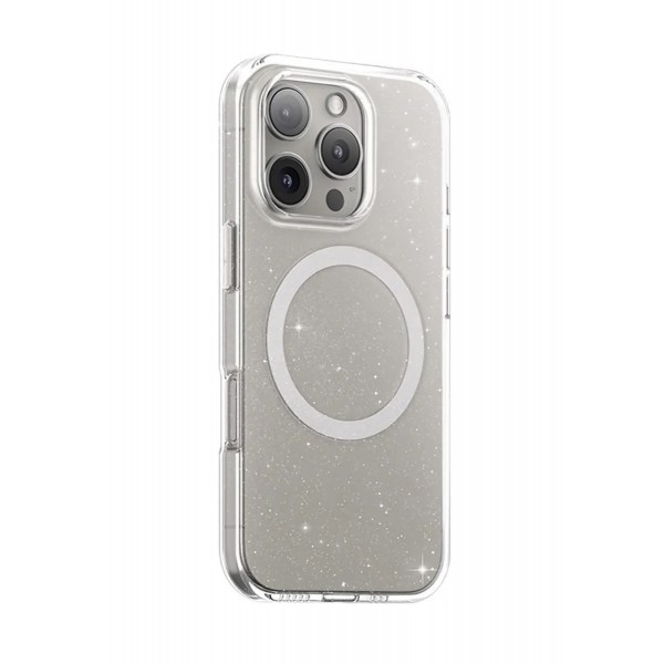 Чохол Blueo Crystal Drop Resistance Case with Magsafe для iPhone 16 Pro (Прозорий з блискітками)