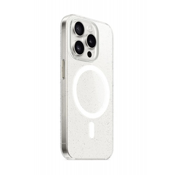 Чохол Blueo Crystal Drop Resistance Case with Magsafe для iPhone 15 Pro (Прозорий з блискітками)