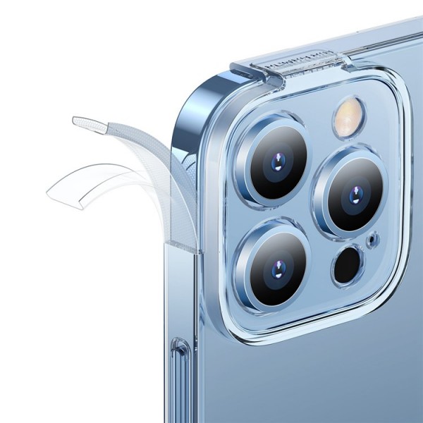 Силіконовий чохол Baseus Simple Case Full Camera для iPhone 14 Pro (Прозорий)