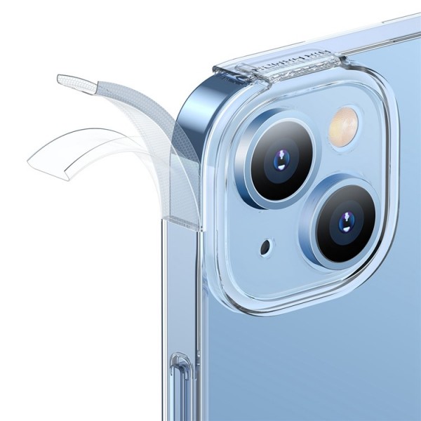 Силіконовий чохол Baseus Simple Case Full Camera для iPhone 14 Plus (Прозорий)
