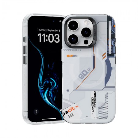 Чехол Benks Magnetic Mecha Phone Case для iPhone 16 Pro (White)