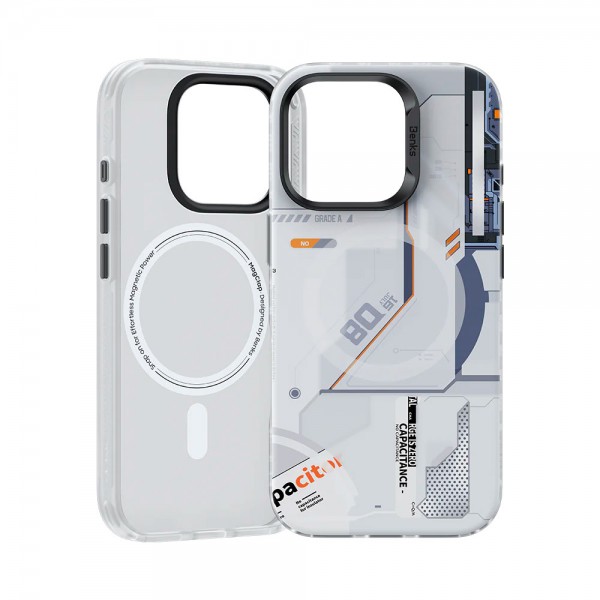 Чехол Benks Magnetic Mecha Phone Case для iPhone 16 Pro (White)