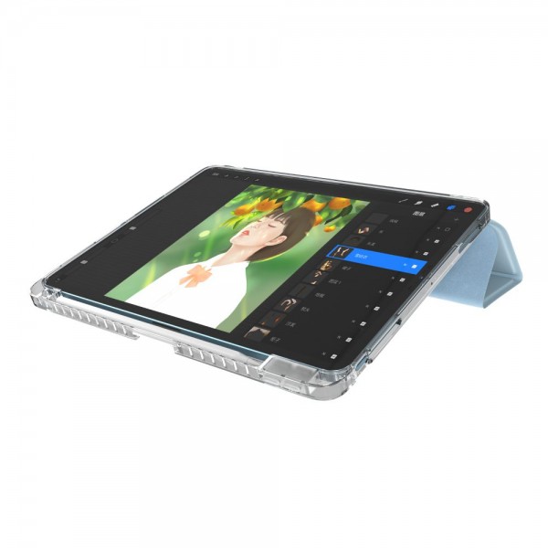 Чохол Comma для iPad 10 10.9 2022/iPad 11 11” 2025 Joy PU with Pencil Slot Series (Light Pink)
