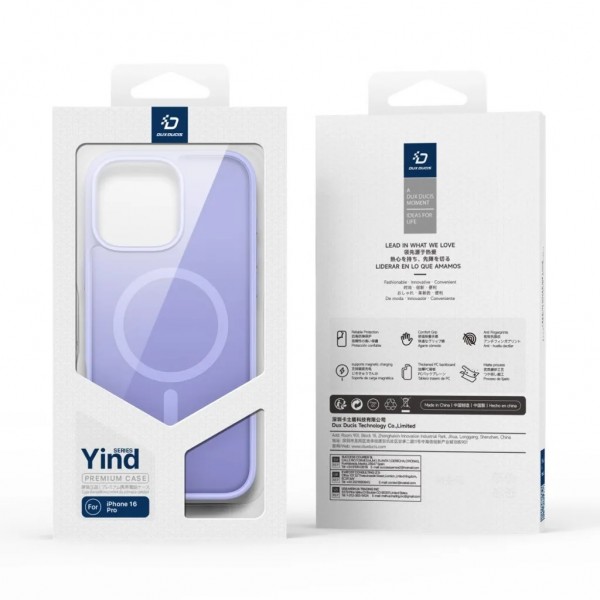 Чехол Dux Ducis Yind Series для iPhone 16 Pro (Light Purple)