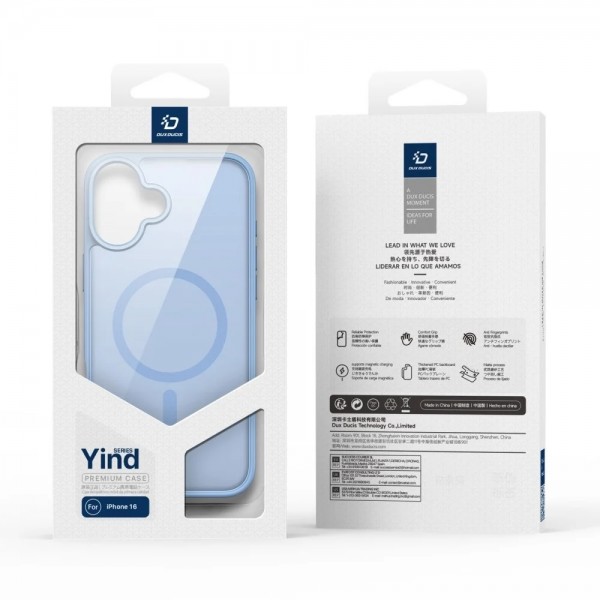 Чехол Dux Ducis Yind Series для iPhone 16 (Light Blue)