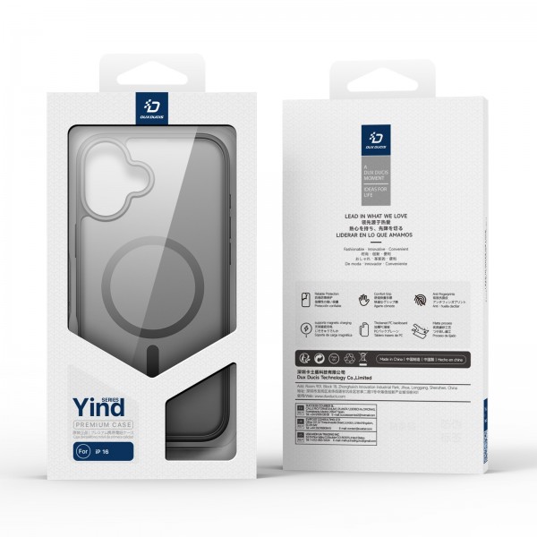 Чохол Dux Ducis Yind Series для iPhone 16 (Dark Grey)