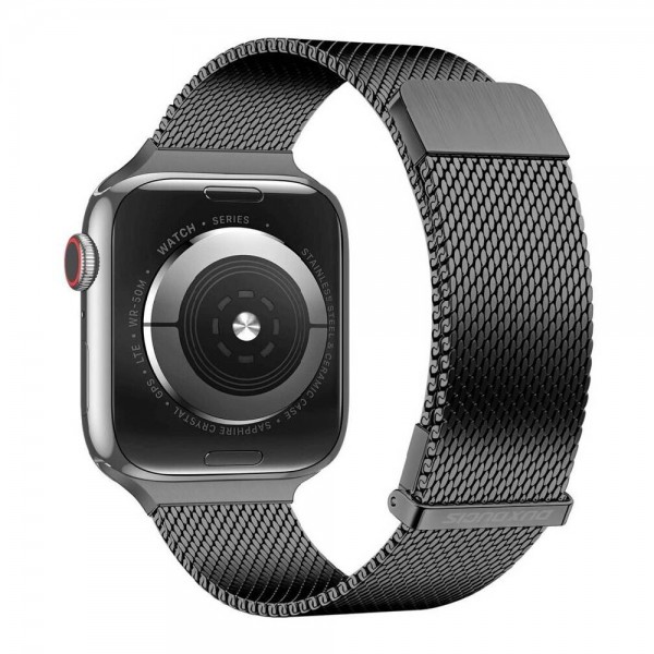 Ремінець Dux Ducis для Apple Watch 38/40/41mm Milanese Series (Black) 