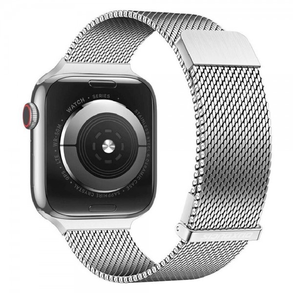 Ремінець Dux Ducis для Apple Watch 42/44/45/46/49mm Milanese Series (Silver)
