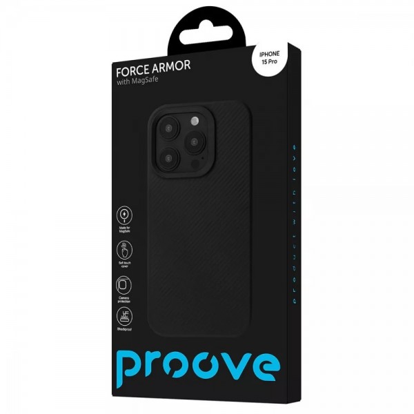 Чехол Proove Force Armor Case with Magnetic Ring для iPhone 16 Pro Max (Черный)