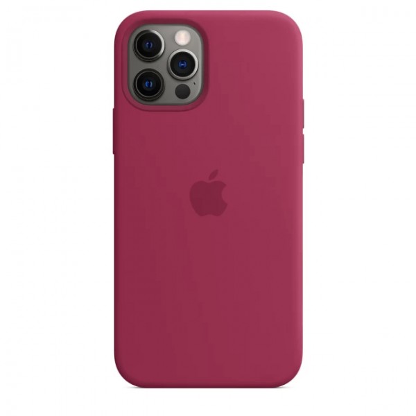 Silicone case для iPhone 12 Pro Max HC (Pomgranate)