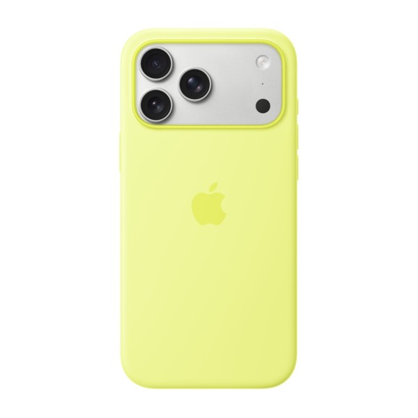 Silicone Case with Magsafe для iPhone 17 Pro (Neon Yellow)