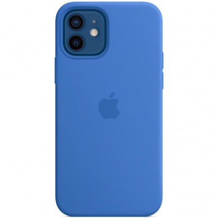 Silicone case для iPhone 12|12 Pro (Capri Blue)