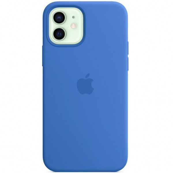 Silicone case для iPhone 12|12 Pro HC (Capri Blue)