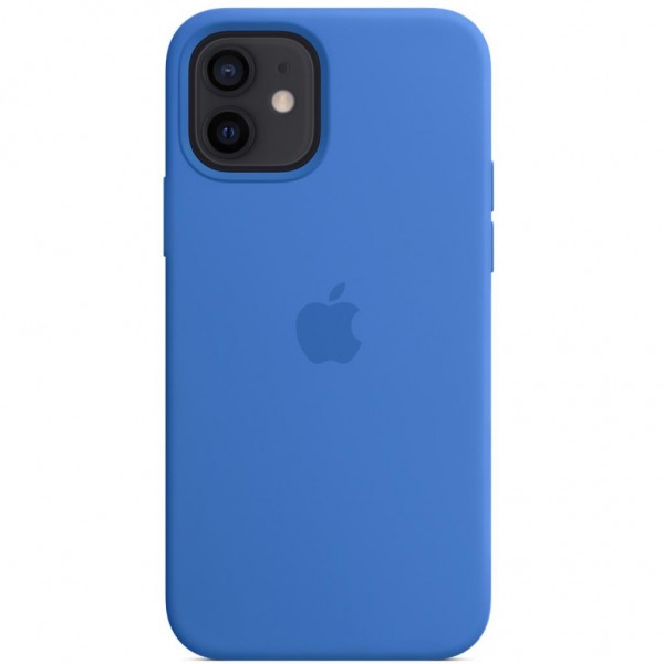 Silicone case для iPhone 12|12 Pro (Capri Blue)