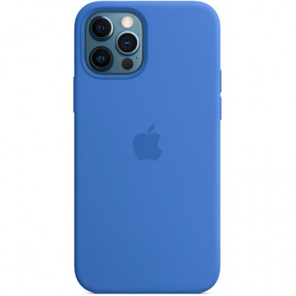 Silicone case для iPhone 12 Pro Max (Capri Blue)