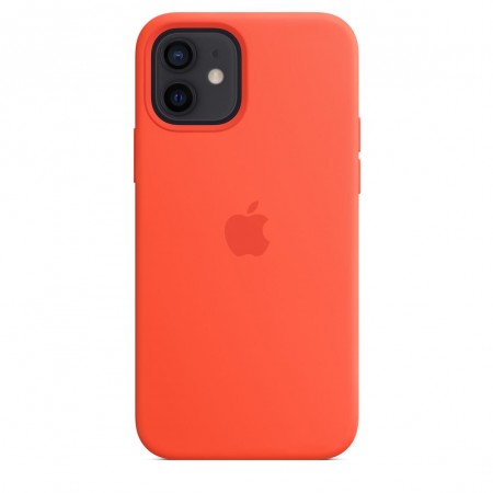 Silicone case для iPhone 12|12 Pro (Electric Orange)