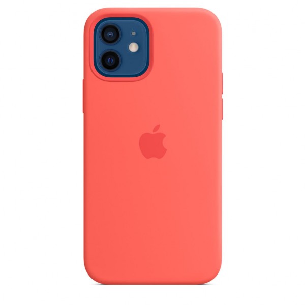 Silicone case для iPhone 12|12 Pro (Pink Citrus)
